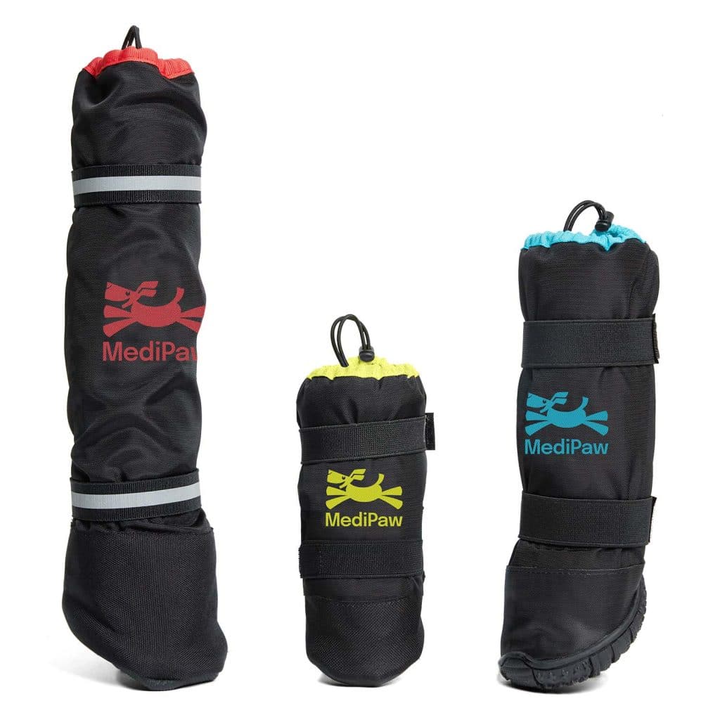Small, Medium, and large medipaw boots
